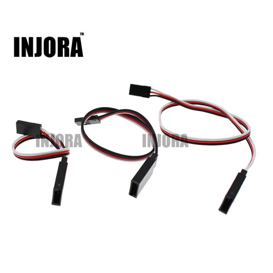 INJORA 1PCS 15/20/30cm RC Servo Extension Wire Cable for Futaba JR Male to Female