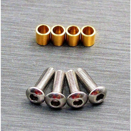 SCX10-3 brass knuckle busings set (include 4 screw)