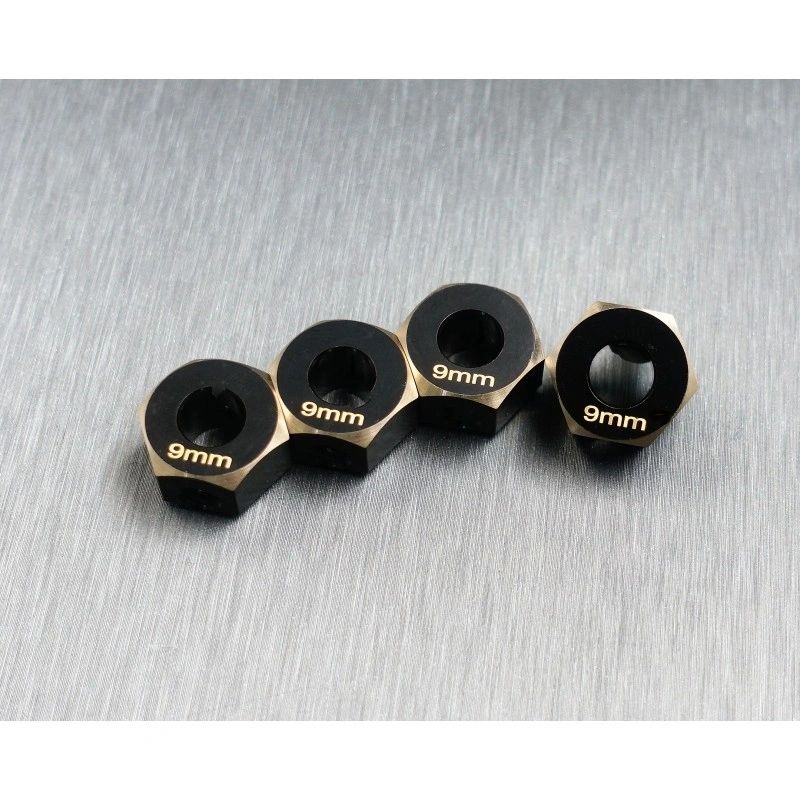 SCX-6 brass hex adaptar (9mm)