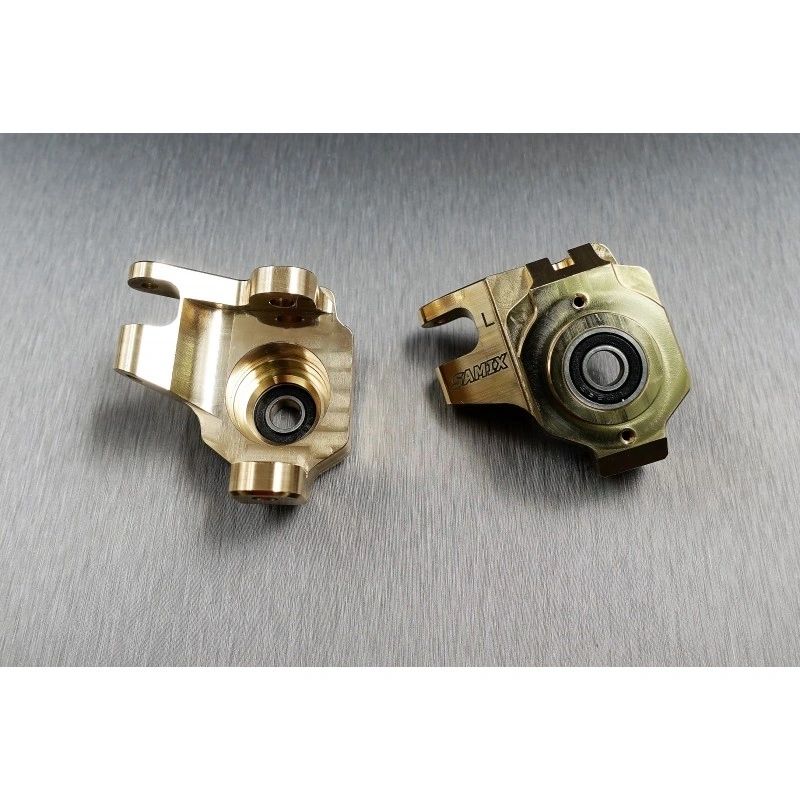 SCX-6 brass heavy steering knuckle (gold color total 523g)