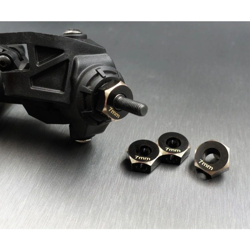 SCX-6 brass hex adaptar (7mm)