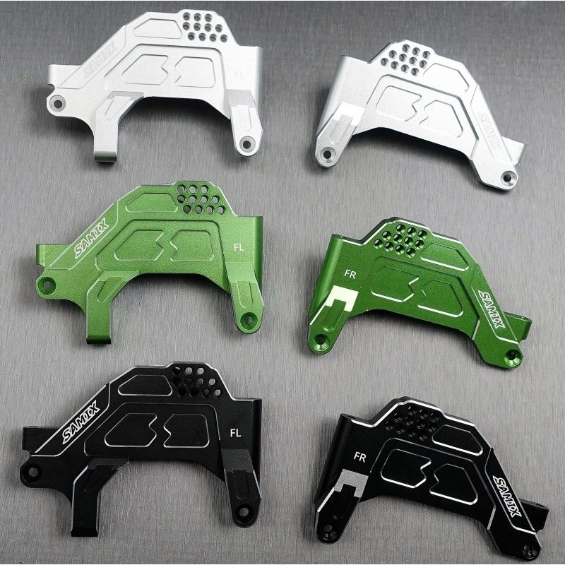 SCX-6 alum front shock plate one piece with panhard mount (made of 7075 material)