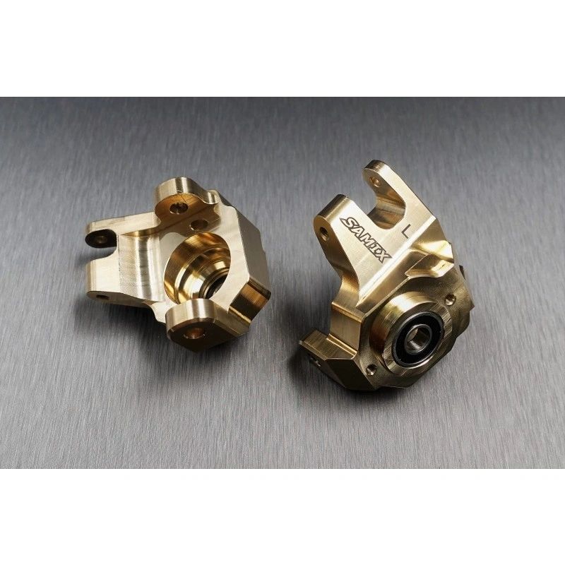 SCX-6 brass heavy steering knuckle (gold color total 523g)