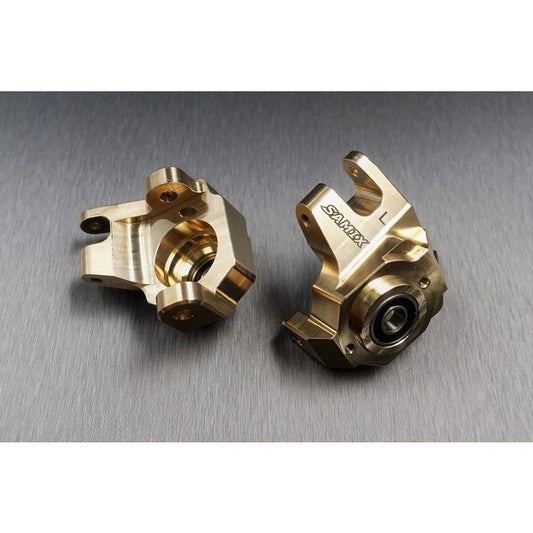 SCX-6 brass heavy steering knuckle (gold color total 523g)