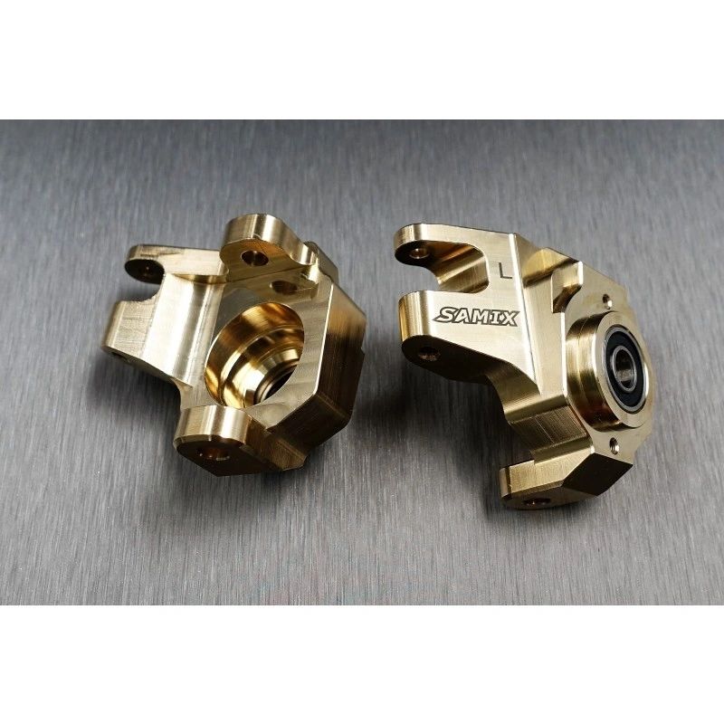 SCX-6 brass heavy steering knuckle (gold color total 523g)