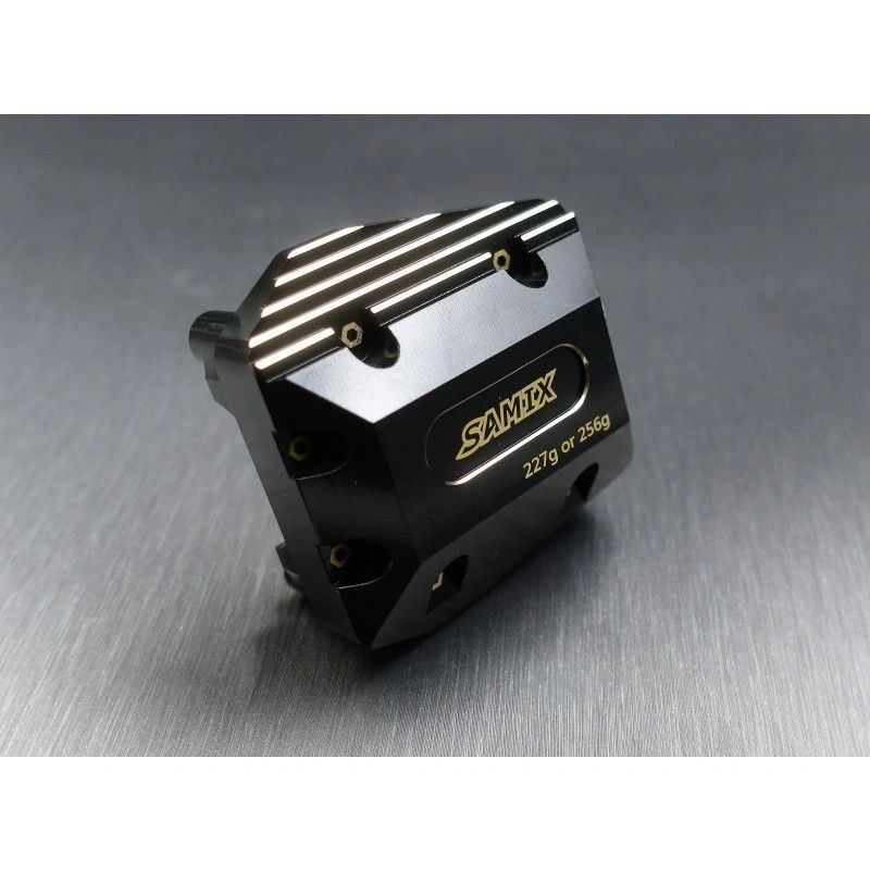 SCX-6 brass diff. cover (with adjust weight)