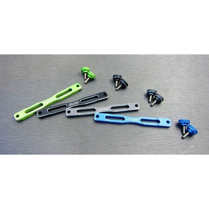 SCX10-2 Samix front & rear shock plate stiffener set (for samix shock plate use only)