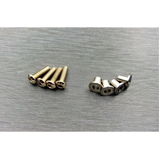 SCX10-2 stainless steel knuckle busings set (include 4 screw)