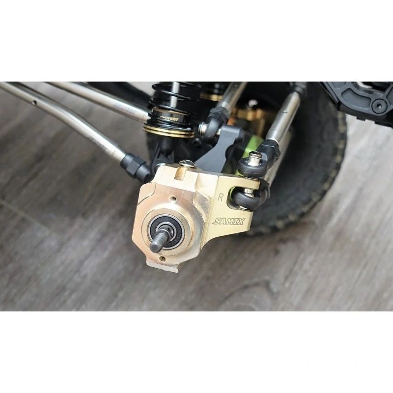 SCX-6 brass heavy steering knuckle (gold color total 523g)