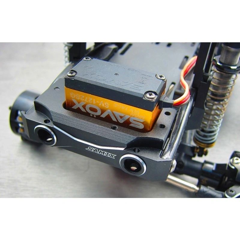 SCX10-2 front short alum. bumper mount (with adjustable servo mount)