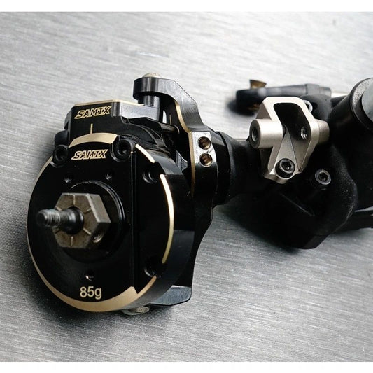 TRX-4 brass portal knuckle heavy cover & scale brake rotor & caliper set