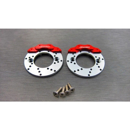 SCX10-2 scale brake rotor and caplier set (for samix scx10-2 brass knuckle use only)