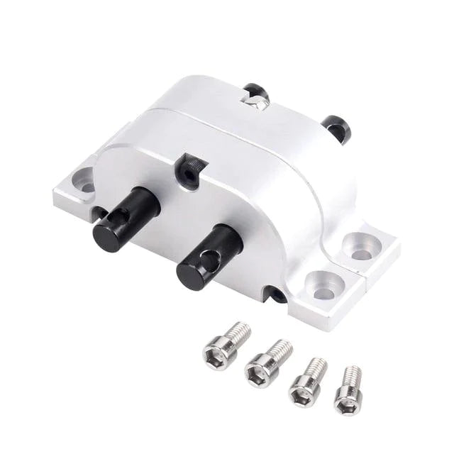 INJORA 1:1 Gear Ratio Metal Gearbox Transfer Case Mount for 1/14 Tamiya Truck & Axial SCX10 D90