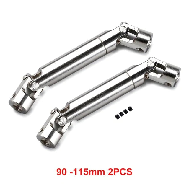 INJORA 2Pcs Steel CVD Universal Joint Drive Shaft for 1/10 RC Crawler