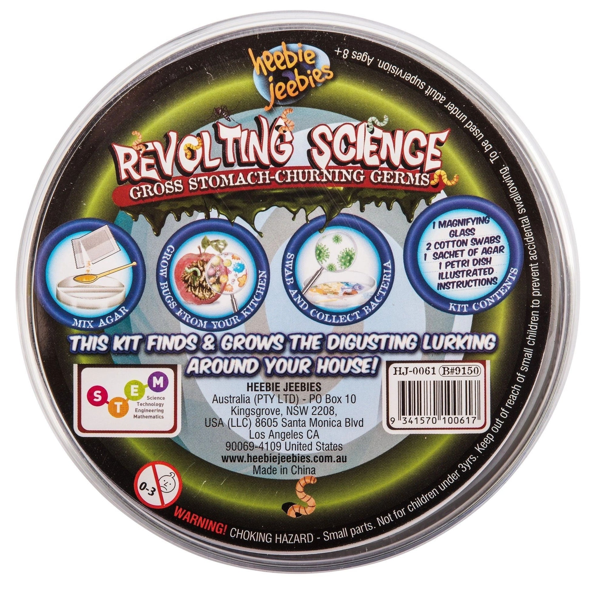 Petri Kit Revolting Science Grow and Learn About Bacteria