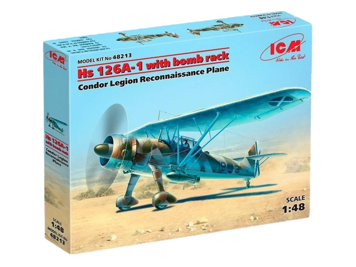 ICM 1:48 HS 126A-1 W/ BOMB RACK