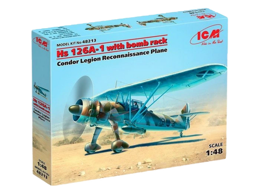 ICM 1:48 HS 126A-1 W/ BOMB RACK